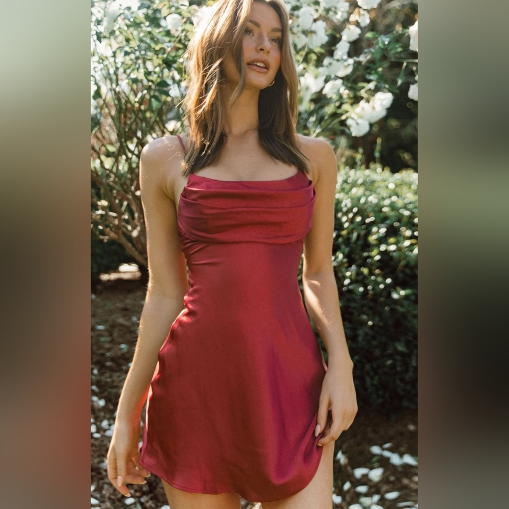 Selfie Leslie Well Versed Pleated Mini Dress